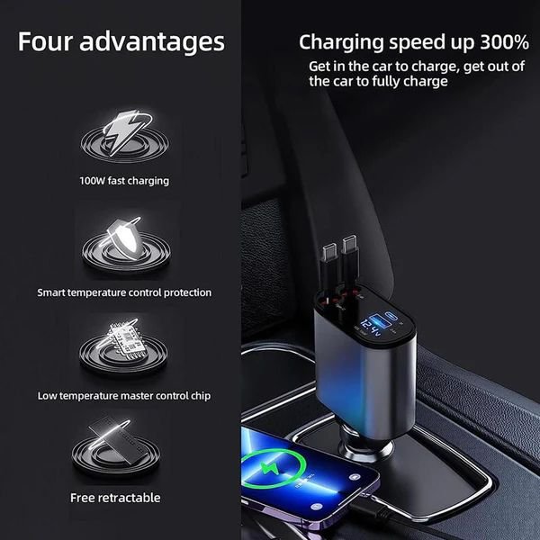 4 in 1 Retractable Charger - Image 3