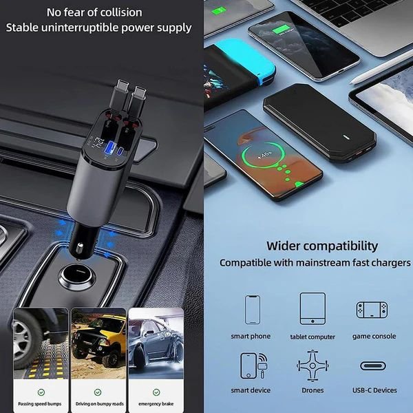 4 in 1 Retractable Charger - Image 2