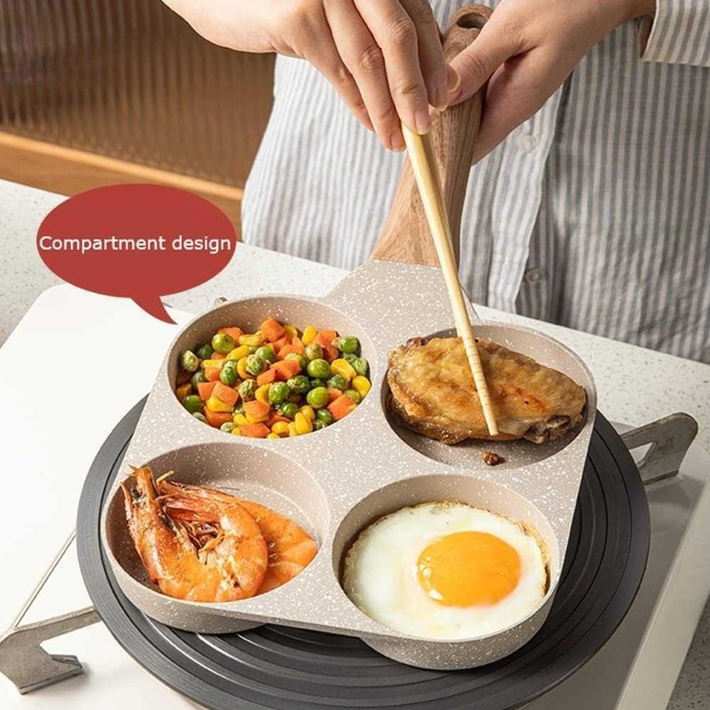 4-Hole Household Nonstick Frying Pan - Image 4