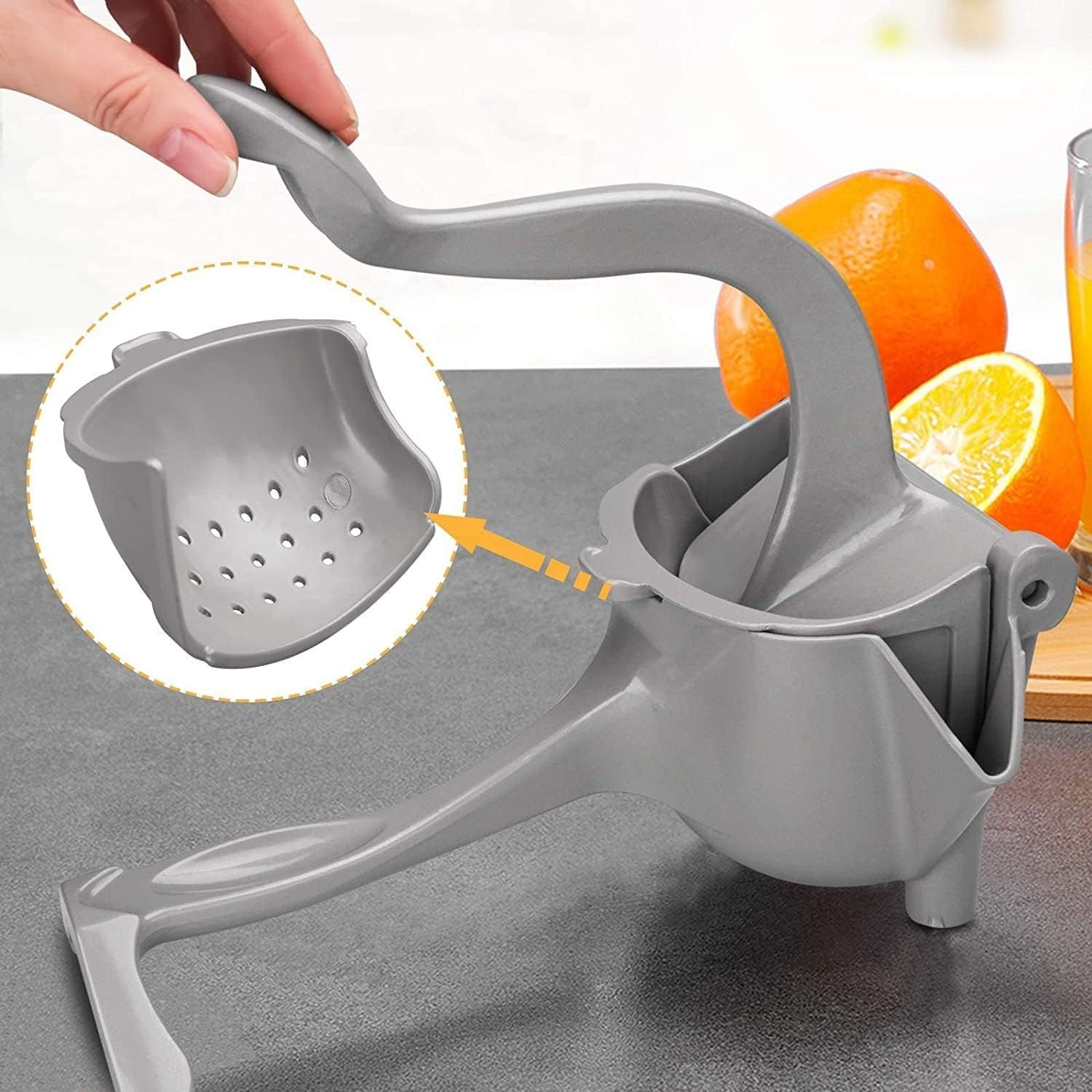Amateur Premium Stainless Steel Manual Lemon and Lime Squeezer - Image 3